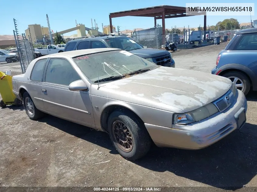 1995 Mercury Cougar Xr7 VIN: 1MELM62W8SH655418 Lot: 40244125