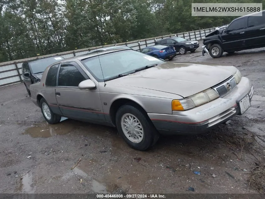 1995 Mercury Cougar Xr7 VIN: 1MELM62WXSH615888 Lot: 40446808