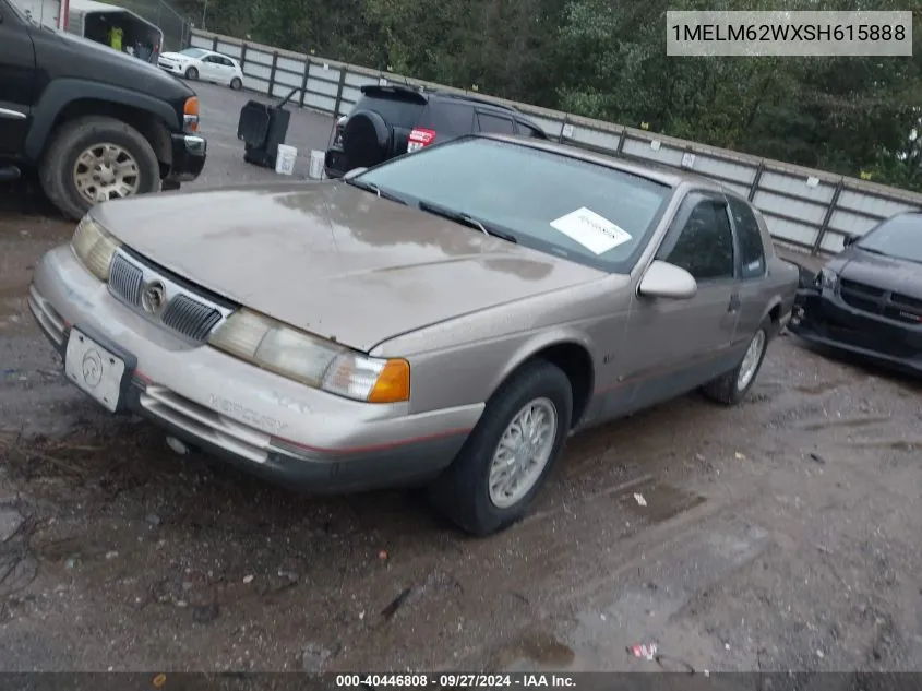 1995 Mercury Cougar Xr7 VIN: 1MELM62WXSH615888 Lot: 40446808