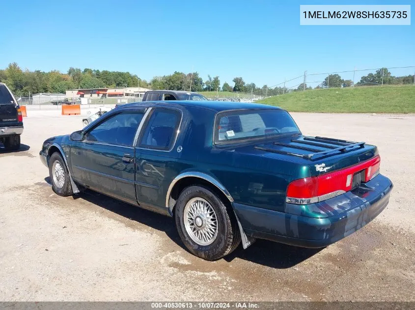 1995 Mercury Cougar Xr7 VIN: 1MELM62W8SH635735 Lot: 40530613