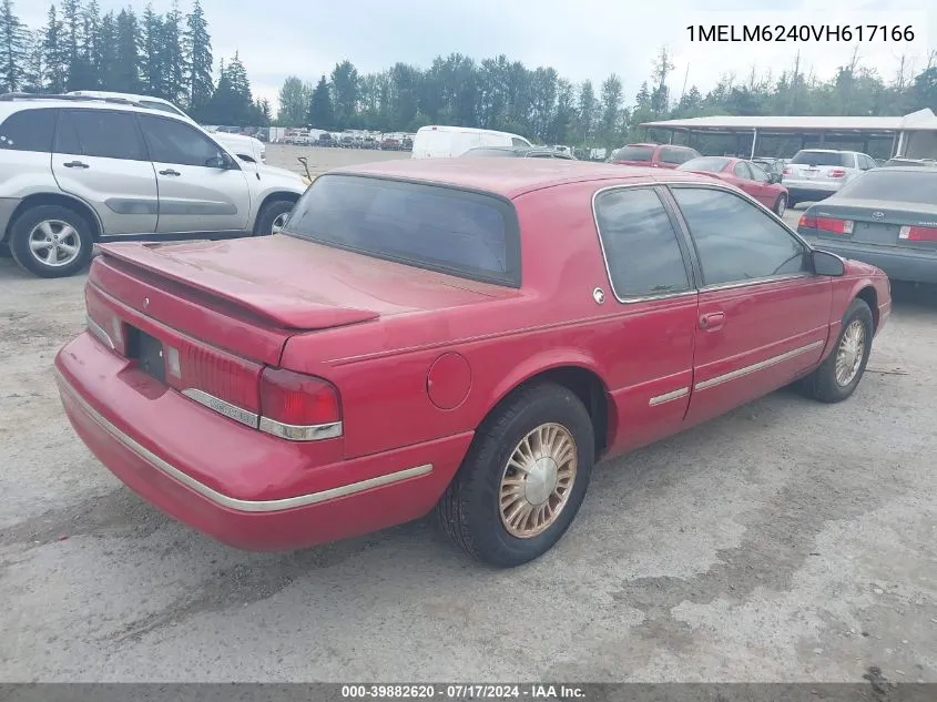 1997 Mercury Cougar Xr7 VIN: 1MELM6240VH617166 Lot: 39882620