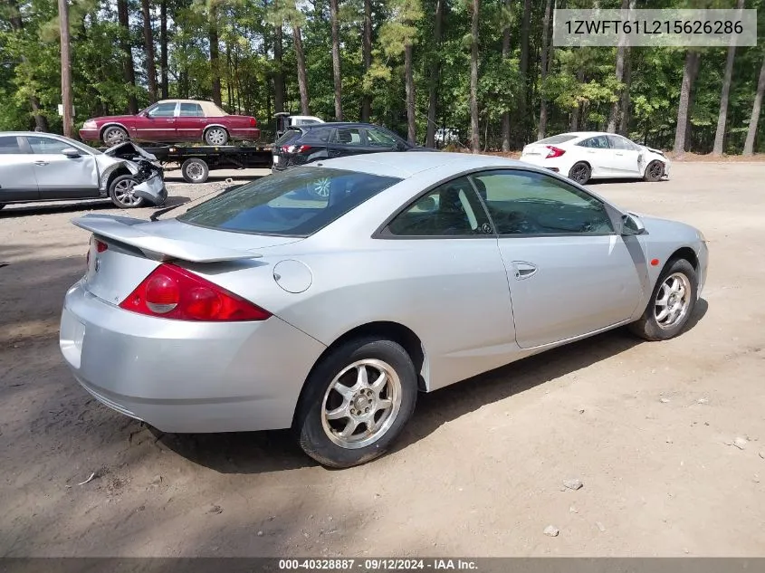 2001 Mercury Cougar V6/V6 S VIN: 1ZWFT61L215626286 Lot: 40328887