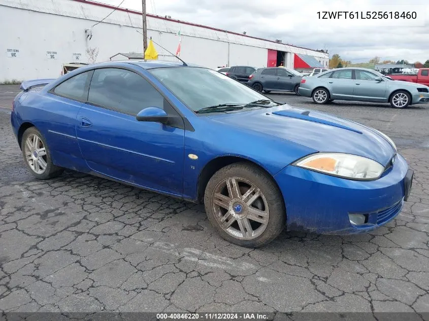 2002 Mercury Cougar V6 VIN: 1ZWFT61L525618460 Lot: 40846220