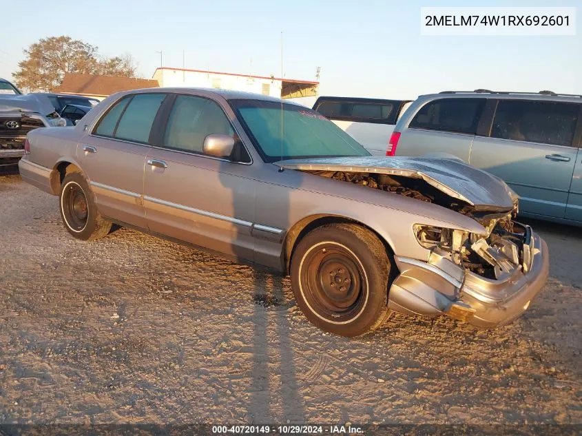 1994 Mercury Grand Marquis Gs VIN: 2MELM74W1RX692601 Lot: 40720149