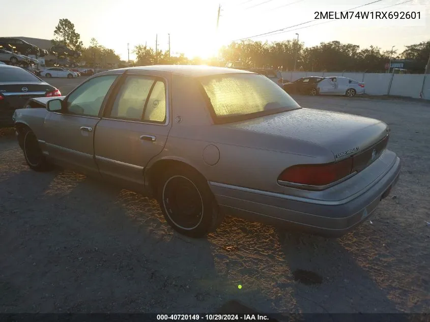 1994 Mercury Grand Marquis Gs VIN: 2MELM74W1RX692601 Lot: 40720149