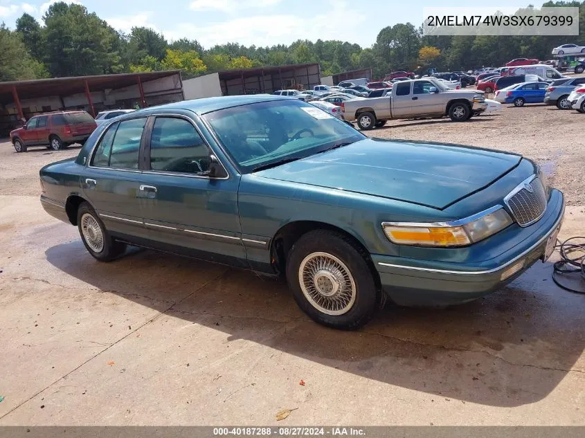 1995 Mercury Grand Marquis Gs VIN: 2MELM74W3SX679399 Lot: 40187288