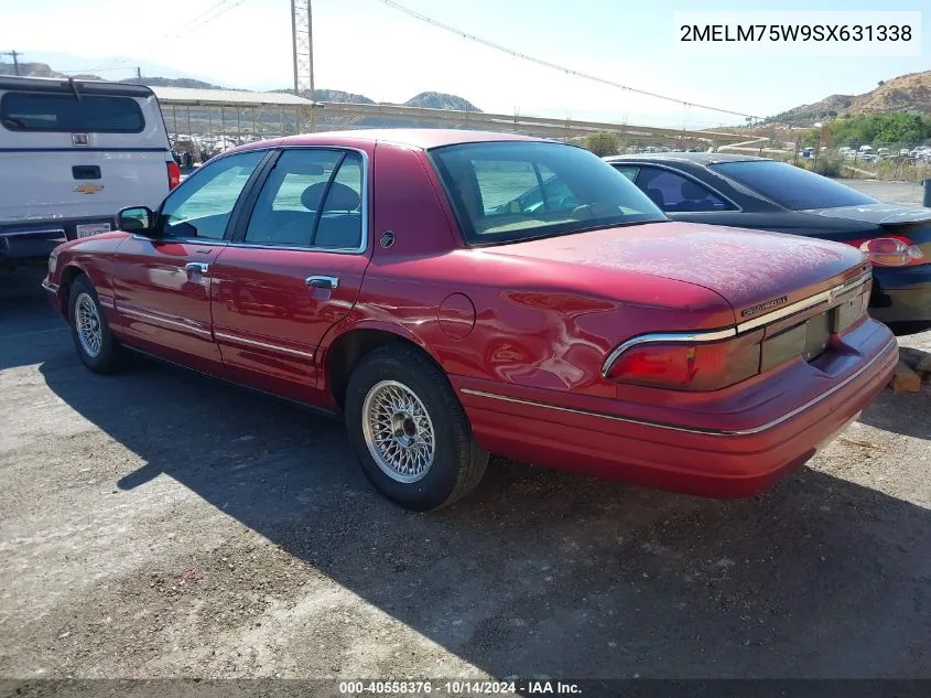 1995 Mercury Grand Marquis Ls VIN: 2MELM75W9SX631338 Lot: 40558376