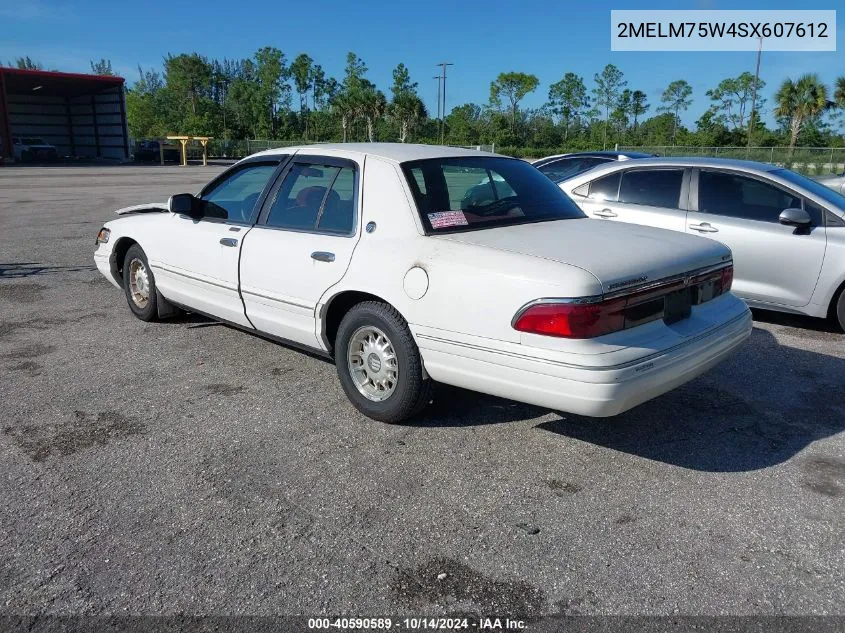 1995 Mercury Grand Marquis Ls VIN: 2MELM75W4SX607612 Lot: 40590589