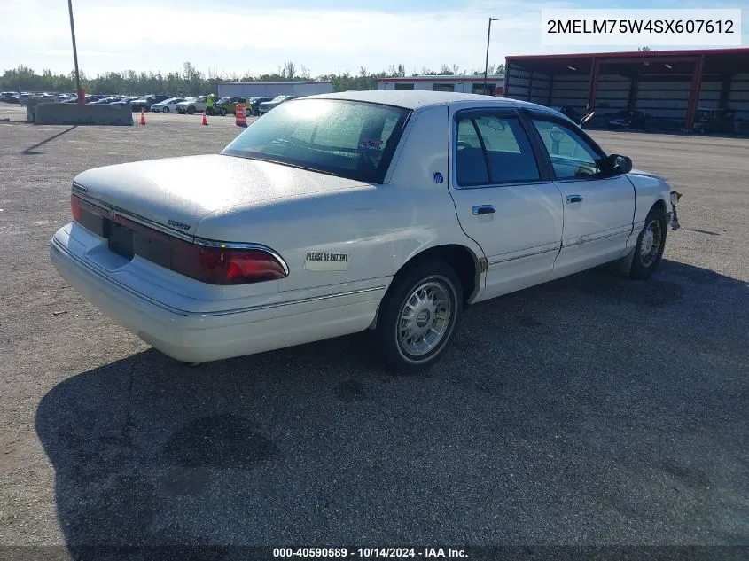 1995 Mercury Grand Marquis Ls VIN: 2MELM75W4SX607612 Lot: 40590589