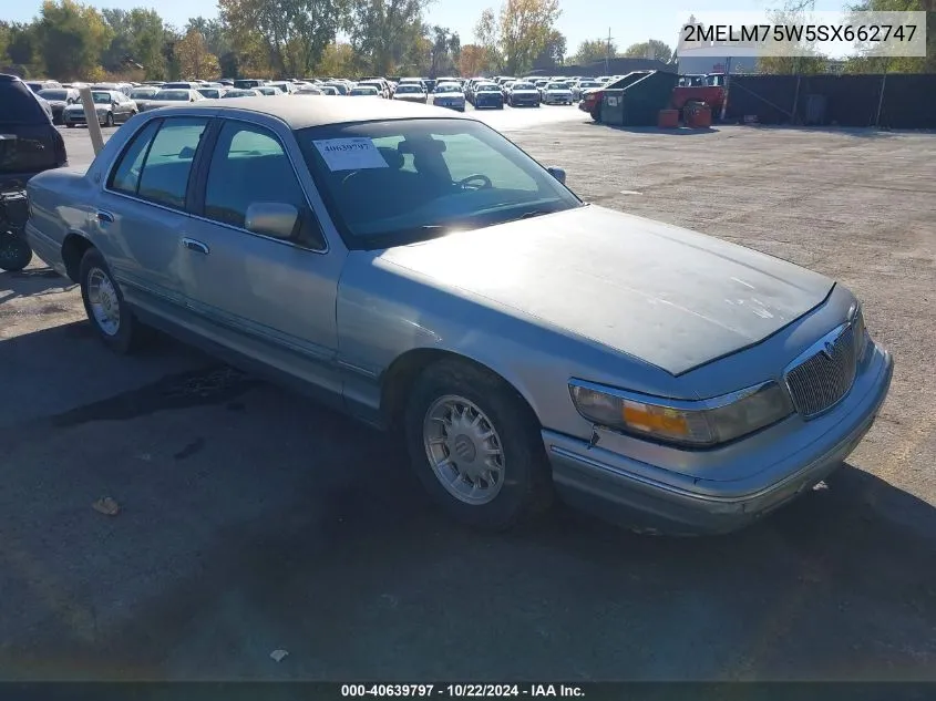 1995 Mercury Grand Marquis Ls VIN: 2MELM75W5SX662747 Lot: 40639797