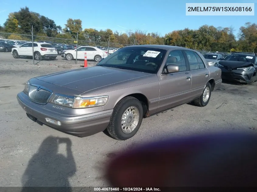 1995 Mercury Grand Marquis Ls VIN: 2MELM75W1SX608166 Lot: 40678460