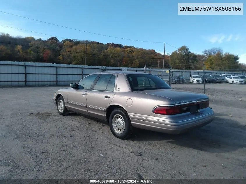 1995 Mercury Grand Marquis Ls VIN: 2MELM75W1SX608166 Lot: 40678460