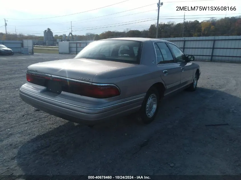 1995 Mercury Grand Marquis Ls VIN: 2MELM75W1SX608166 Lot: 40678460