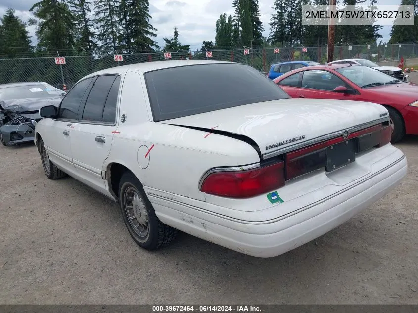 1996 Mercury Grand Marquis Ls/Bayshore VIN: 2MELM75W2TX652713 Lot: 39672464