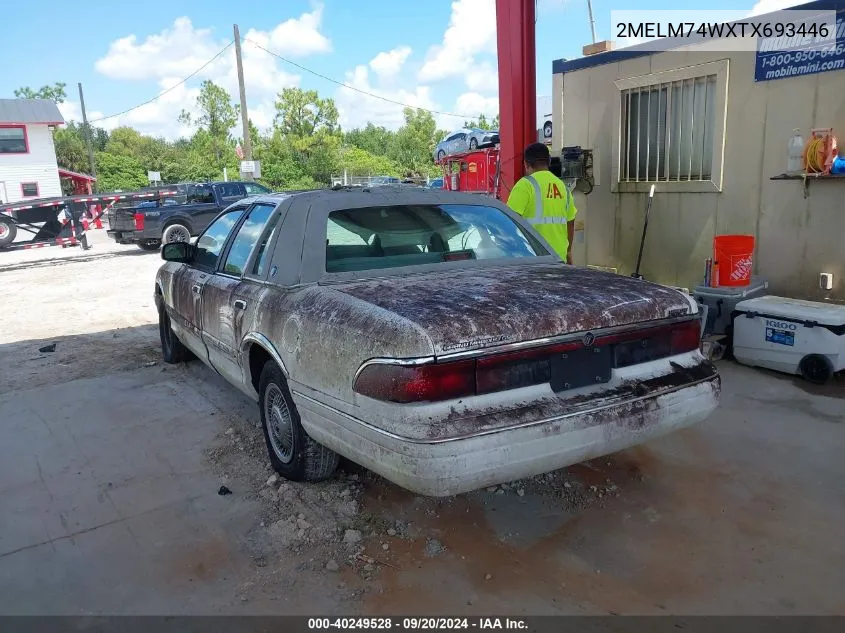 1996 Mercury Grand Marquis Gs VIN: 2MELM74WXTX693446 Lot: 40249528