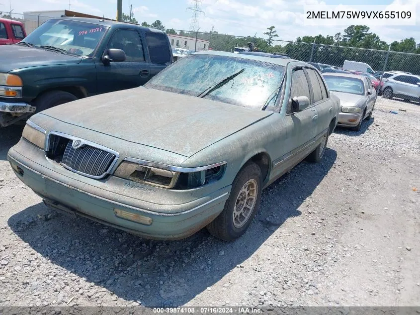 1997 Mercury Grand Marquis Ls VIN: 2MELM75W9VX655109 Lot: 39874108