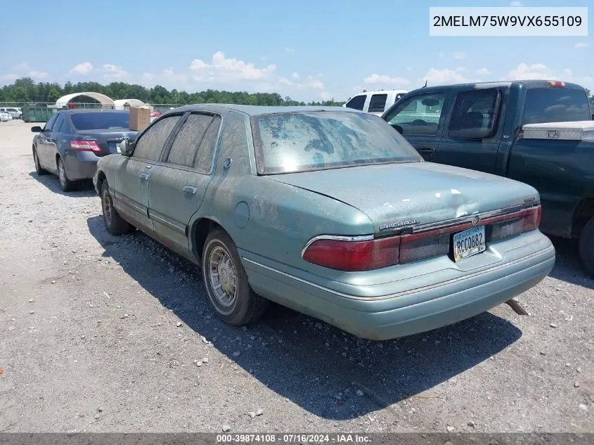 1997 Mercury Grand Marquis Ls VIN: 2MELM75W9VX655109 Lot: 39874108