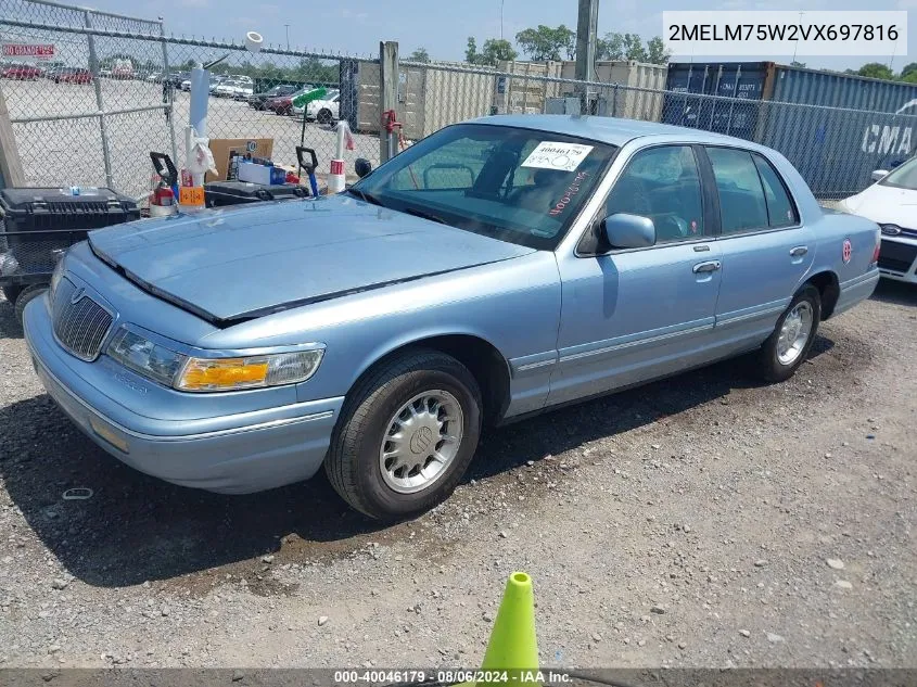 1997 Mercury Grand Marquis Ls VIN: 2MELM75W2VX697816 Lot: 40046179