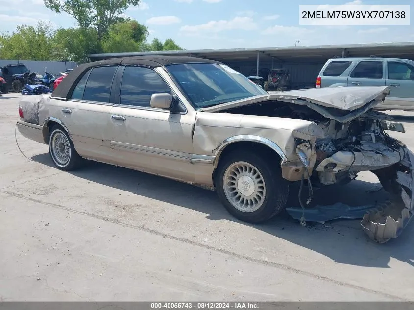 1997 Mercury Grand Marquis Ls VIN: 2MELM75W3VX707138 Lot: 40055743