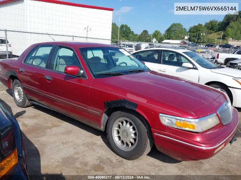 1997 Mercury Grand Marquis Ls VIN: 2MELM75W6VX665144 Lot: 40090217