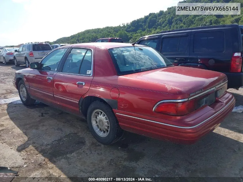 1997 Mercury Grand Marquis Ls VIN: 2MELM75W6VX665144 Lot: 40090217