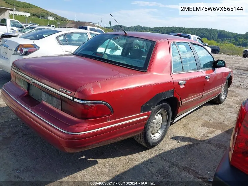 1997 Mercury Grand Marquis Ls VIN: 2MELM75W6VX665144 Lot: 40090217