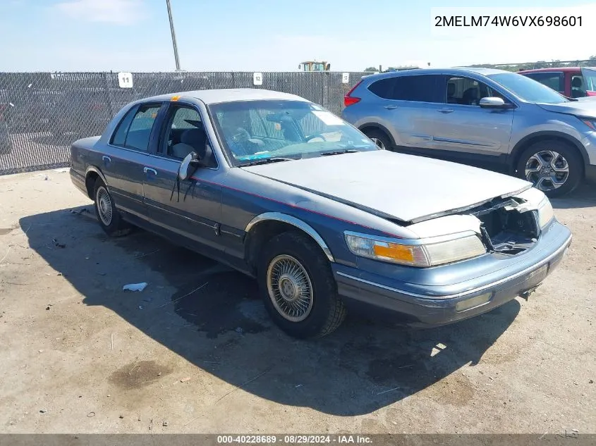 1997 Mercury Grand Marquis Gs VIN: 2MELM74W6VX698601 Lot: 40228689