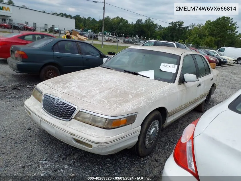 1997 Mercury Grand Marquis Gs VIN: 2MELM74W6VX666814 Lot: 40259323