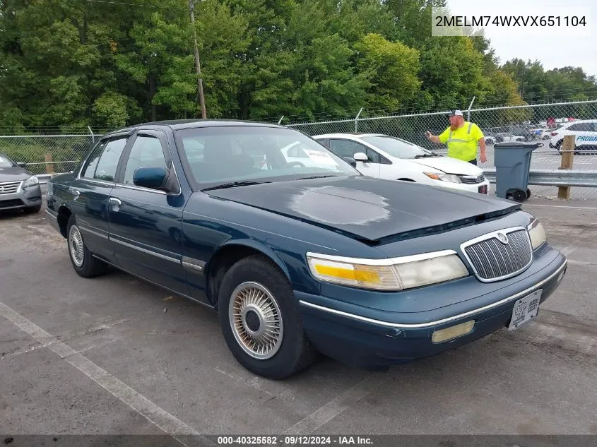 1997 Mercury Grand Marquis Gs VIN: 2MELM74WXVX651104 Lot: 40325582