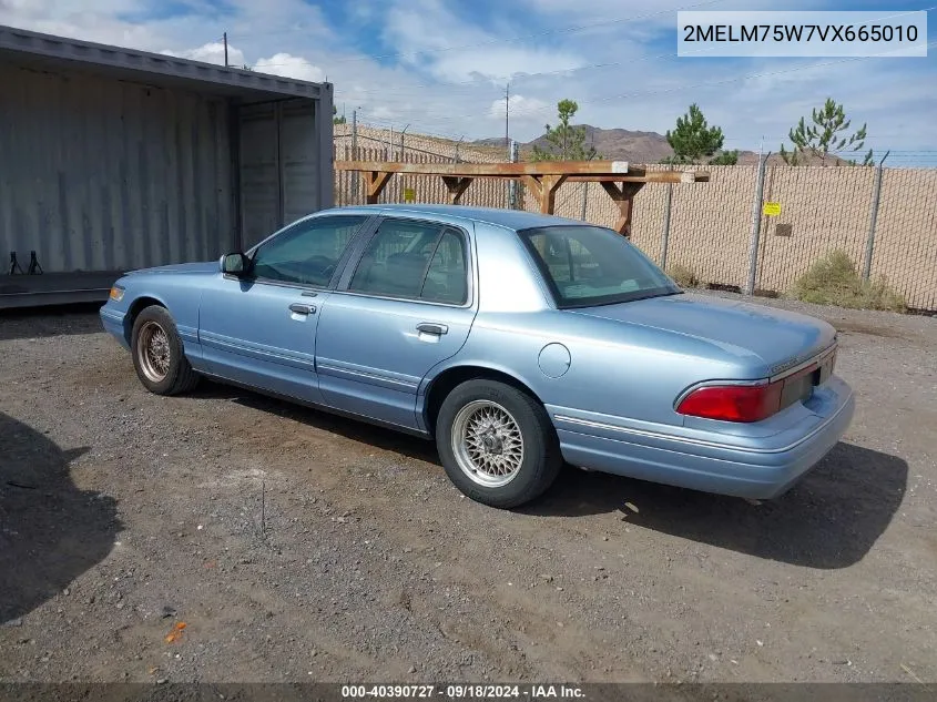 1997 Mercury Grand Marquis Ls VIN: 2MELM75W7VX665010 Lot: 40390727