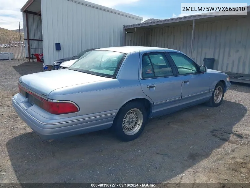 1997 Mercury Grand Marquis Ls VIN: 2MELM75W7VX665010 Lot: 40390727