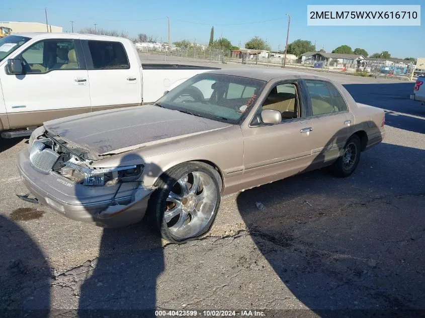 1997 Mercury Grand Marquis Ls VIN: 2MELM75WXVX616710 Lot: 40423599