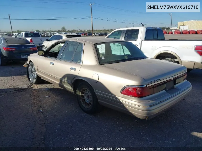 1997 Mercury Grand Marquis Ls VIN: 2MELM75WXVX616710 Lot: 40423599