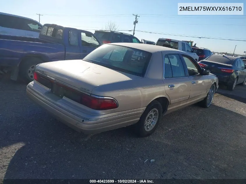 1997 Mercury Grand Marquis Ls VIN: 2MELM75WXVX616710 Lot: 40423599