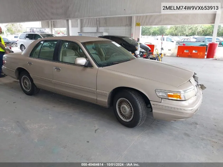 1997 Mercury Grand Marquis Gs VIN: 2MELM74W9VX653913 Lot: 40484614