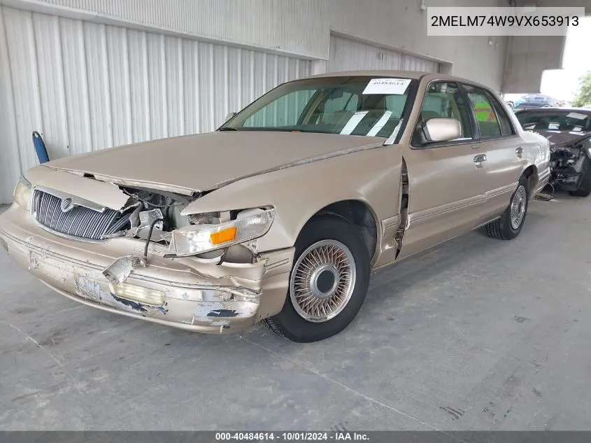 1997 Mercury Grand Marquis Gs VIN: 2MELM74W9VX653913 Lot: 40484614