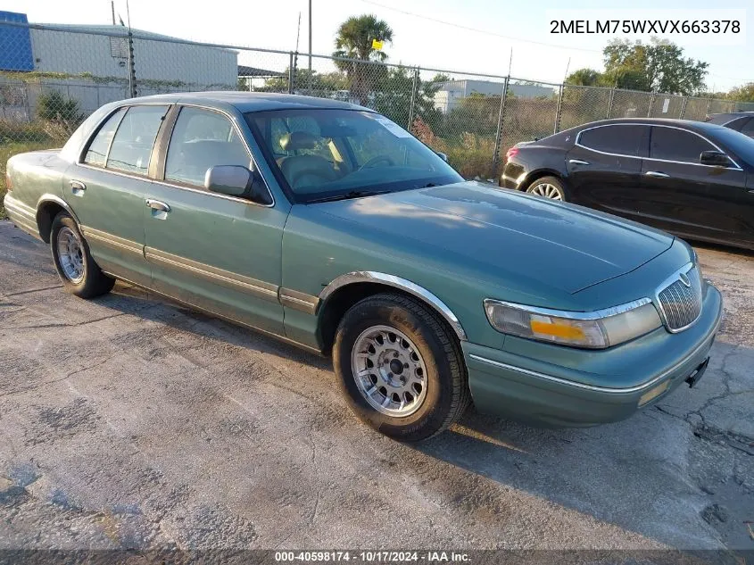 1997 Mercury Grand Marquis Ls VIN: 2MELM75WXVX663378 Lot: 40598174