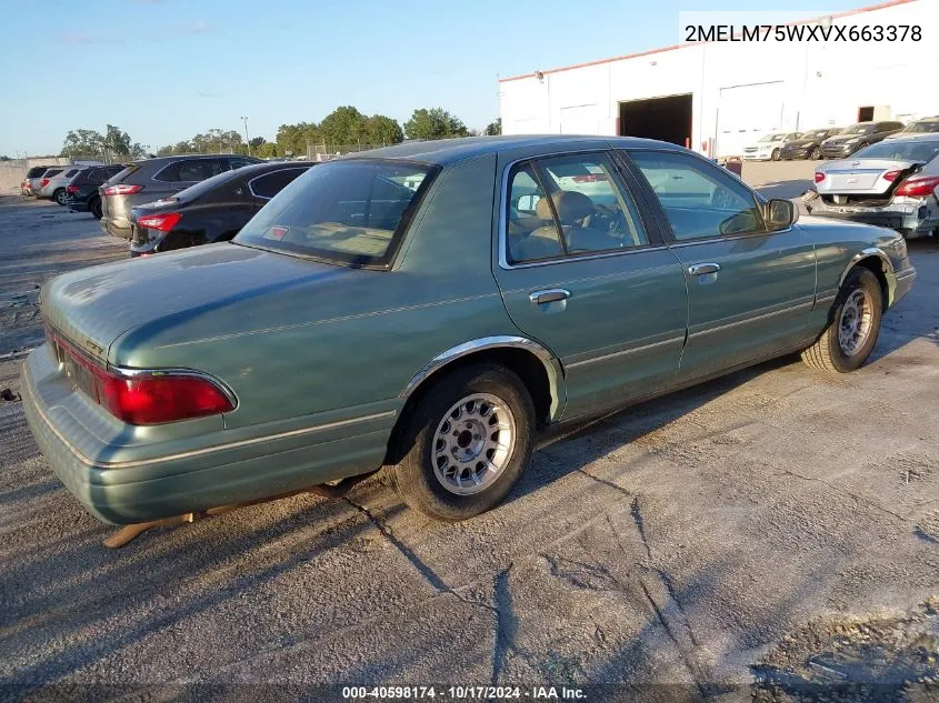 1997 Mercury Grand Marquis Ls VIN: 2MELM75WXVX663378 Lot: 40598174