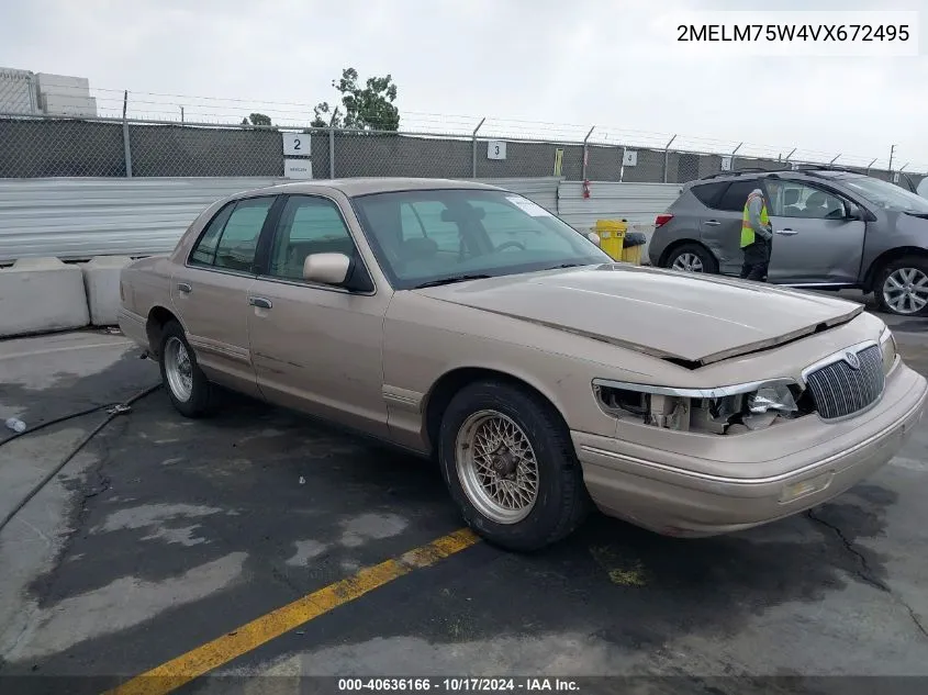 1997 Mercury Grand Marquis Ls VIN: 2MELM75W4VX672495 Lot: 40636166