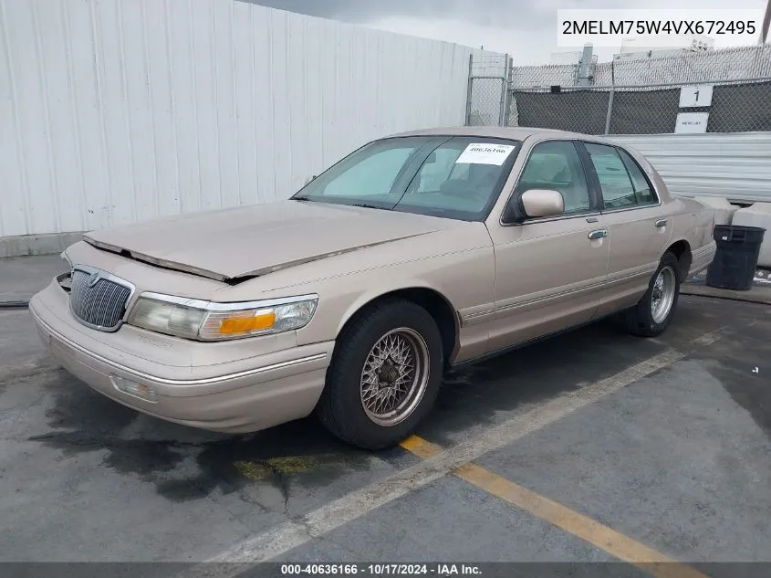 1997 Mercury Grand Marquis Ls VIN: 2MELM75W4VX672495 Lot: 40636166