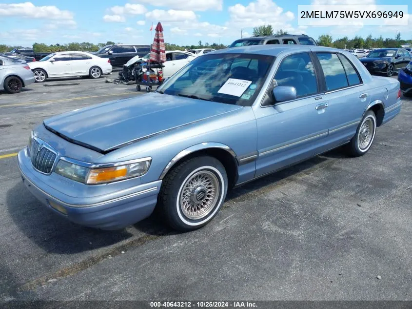 1997 Mercury Grand Marquis Ls VIN: 2MELM75W5VX696949 Lot: 40643212