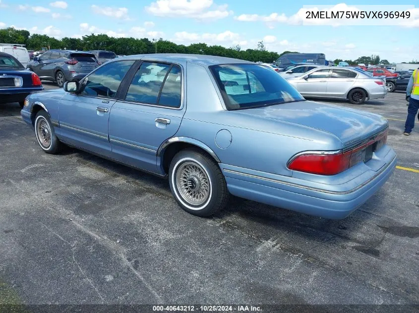 1997 Mercury Grand Marquis Ls VIN: 2MELM75W5VX696949 Lot: 40643212