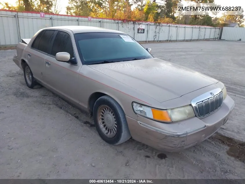 1998 Mercury Grand Marquis VIN: 2MEFM75W9WX688237 Lot: 40613454