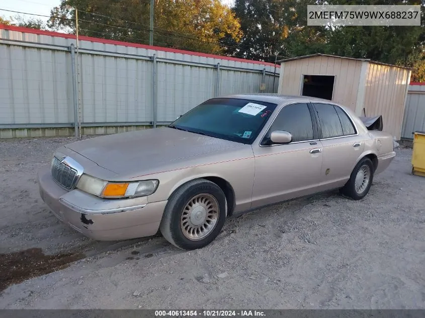 1998 Mercury Grand Marquis VIN: 2MEFM75W9WX688237 Lot: 40613454