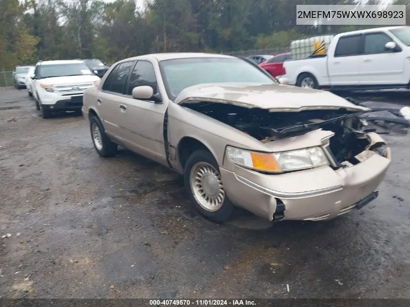 1998 Mercury Grand Marquis VIN: 2MEFM75WXWX698923 Lot: 40749570