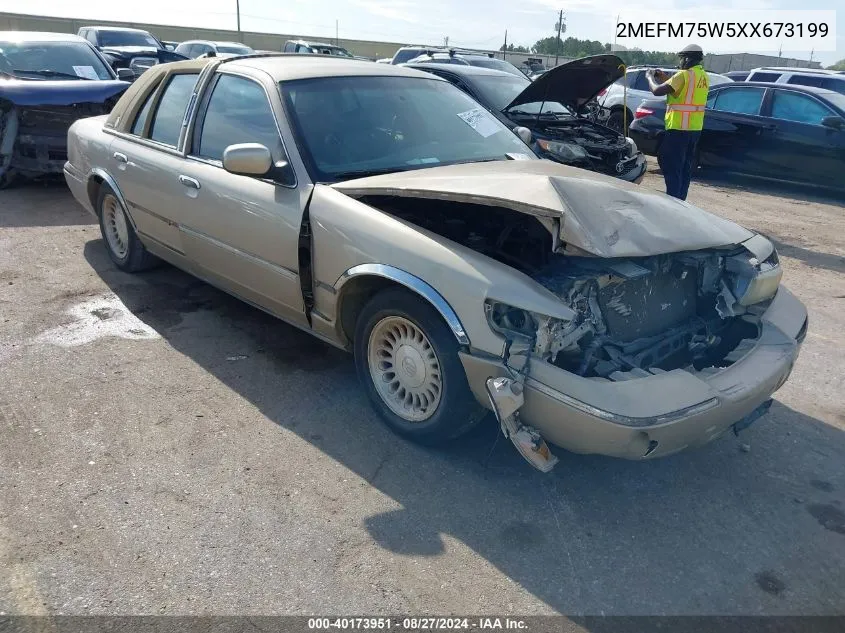 1999 Mercury Grand Marquis Ls VIN: 2MEFM75W5XX673199 Lot: 40173951