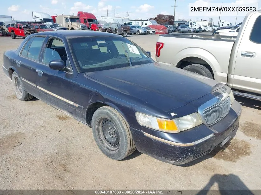 1999 Mercury Grand Marquis Gs VIN: 2MEFM74W0XX659583 Lot: 40187883