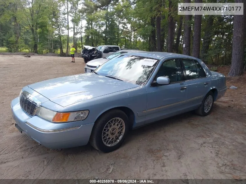 1999 Mercury Grand Marquis Gs VIN: 2MEFM74W4XX710177 Lot: 40255978