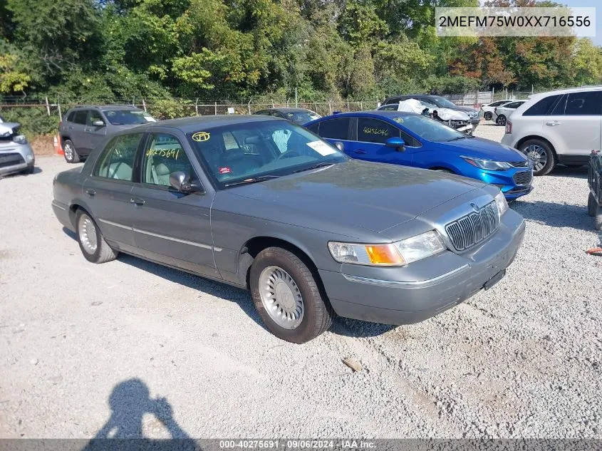 1999 Mercury Grand Marquis Ls VIN: 2MEFM75W0XX716556 Lot: 40275691