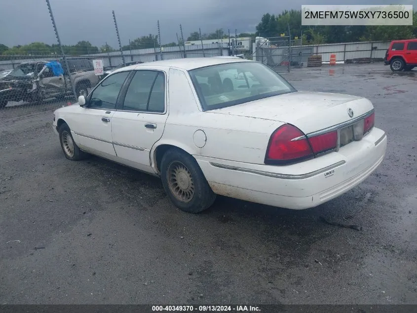 2MEFM75W5XY736500 1999 Mercury Grand Marquis Ls